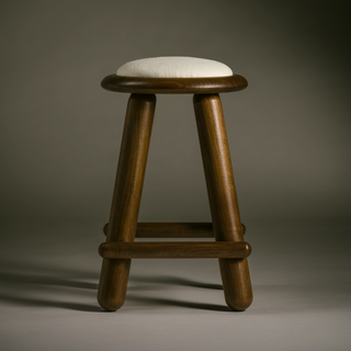 Checa Bar Stool   Black Walnut
