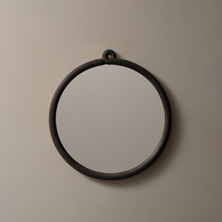 Knot Mirror 16"  Ebonized Oak
