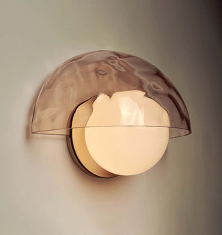 Pearl Sconce   Peach / Water   Brass
