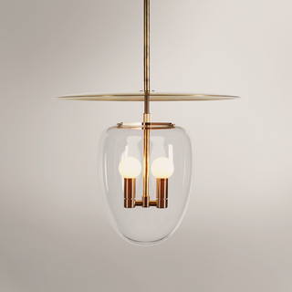 Bell Pendant 02   Brass Clear
