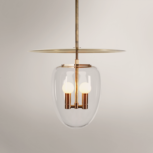 Bell Pendant 02 - Brass Clear