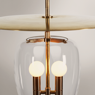 Bell Pendant 02   Brass Clear
