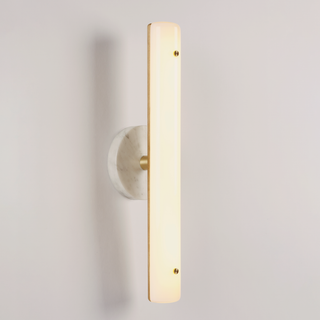 Counterweight Circle Sconce   ASH BRA WH
