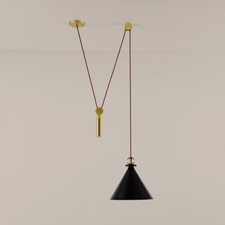 Shape Up Pendant   Cone (Blackened Steel   Currant)
