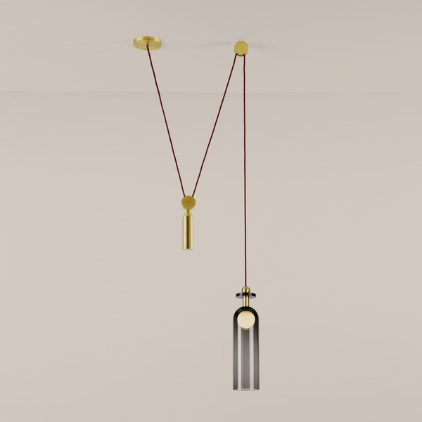 Shape Up Pendant - Cylinder (Currant)