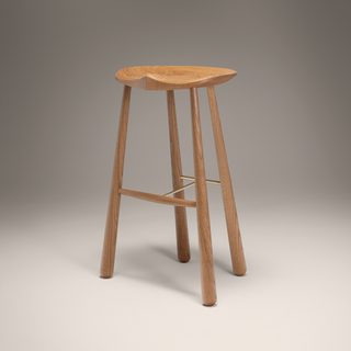Taper Stool Bar   Oak
