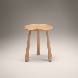 Taper Stool Low   Oak
