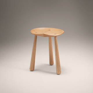 Taper Stool Low   Oak
